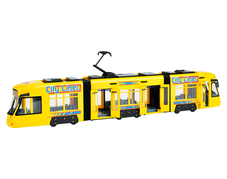 Городской трамвай, 46 см., желтый  